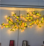 LED Rattan Lamp Christmas Indoor Wall Decoration Simulation Branch Light