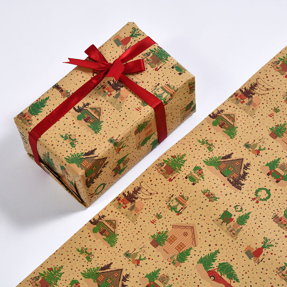 Christmas Gift Wrapping Paper Exquisite Cartoon