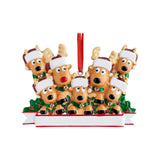 Christmas Reindeer Family Cute Home Pendant