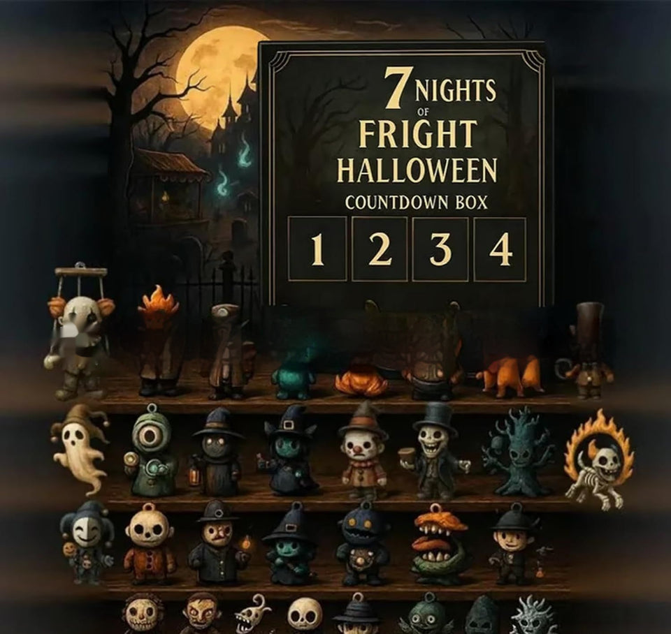 31 Night Scare Halloween Countdown Box With Doll Advent Countdown Blind Box