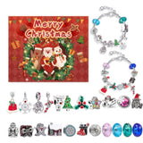 24 Grid Christmas Advent Envelope Diy Bracelet