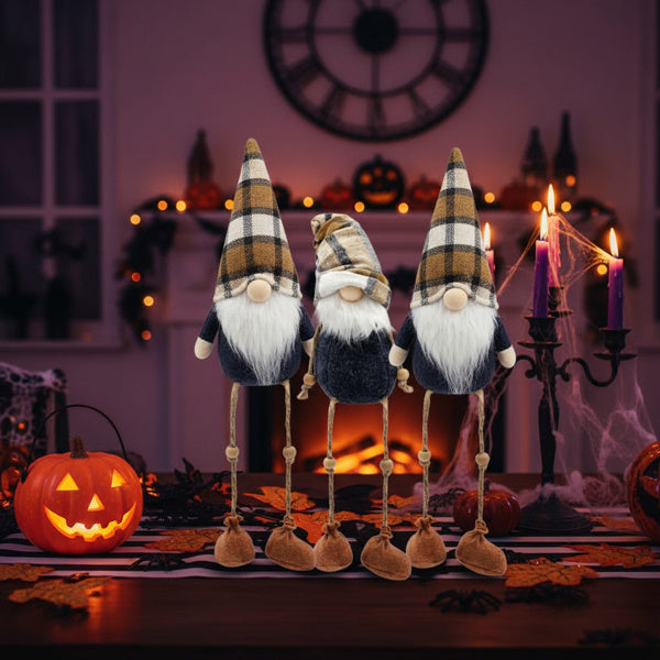 3PCS Set Christmas Gnomes Decorations Harvest & Thanksgiving Home Table Ornaments, Cute Holiday Decorations For Party Gifts, Autumn Farmhouse Gnome Centerpiece FBA Shipment