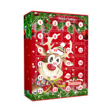 Dowmoo Christmas Keychain Blind Box 24 Grid Advent Countdown Elk Christmas Surprise Children's Toy Gift