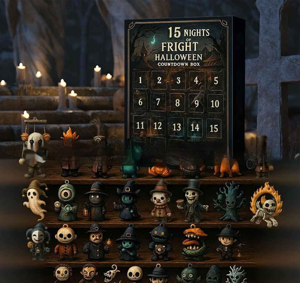 31 Night Scare Halloween Countdown Box With Doll Advent Countdown Blind Box