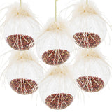 6PCS Set Glass Christmas Ornaments Decorative Hanging Balls For Tree & Holiday Party Decor Festive Home Decorations FBA Shipment