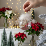 6PCS Set Glass Christmas Ornaments Decorative Hanging Balls For Tree & Holiday Party Decor Festive Home Decorations FBA Shipment
